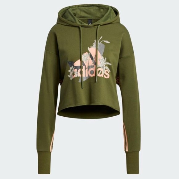 adidas X Nini Sum GFX Cropped Oversized Hoodie - Picture 9 of 10